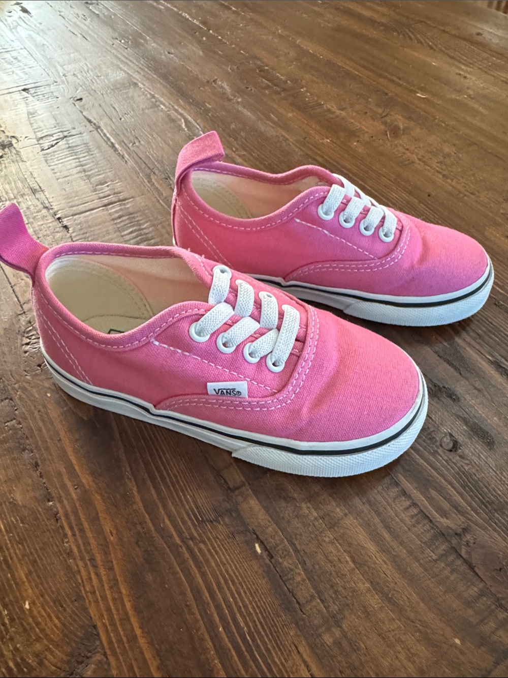 Vans Kids Hot Pink Canvas Lace-Up Sneakers